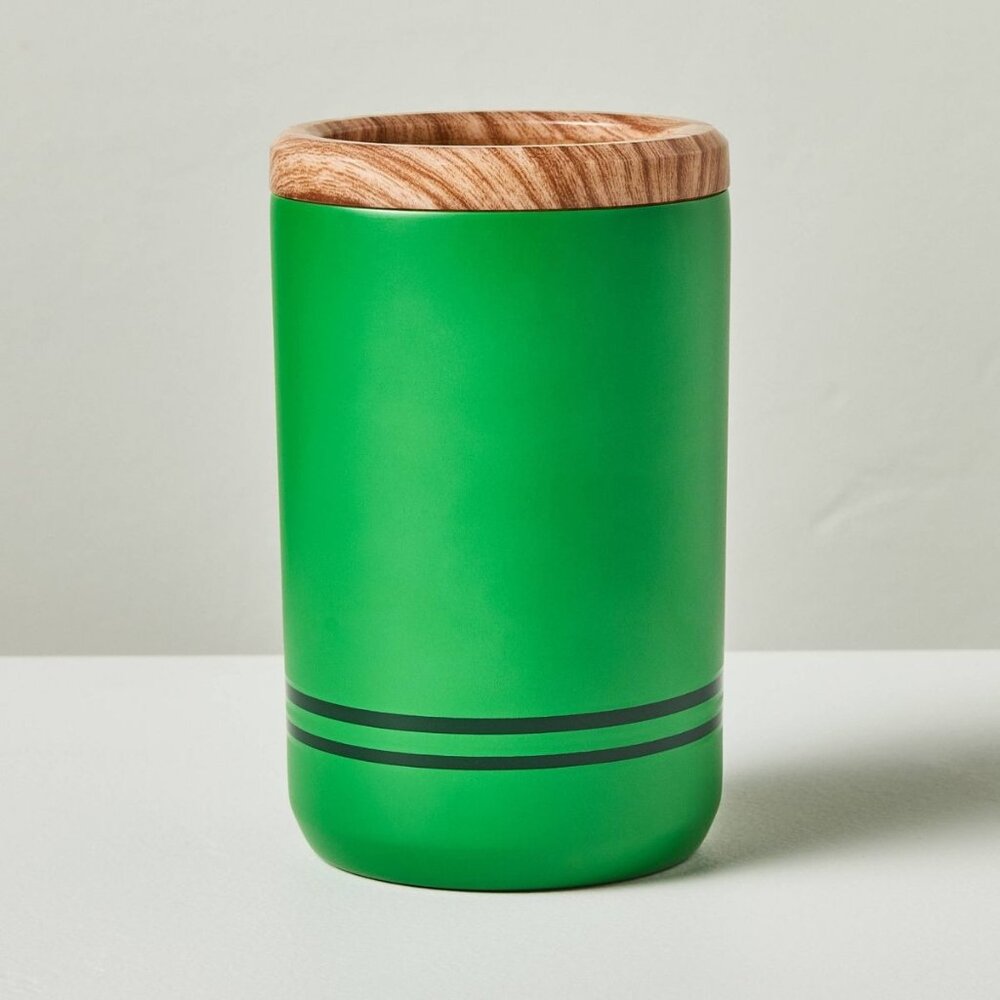 11oz Insulated Can & Bottle Cooler Green - Hearth & Hand Magnolia Target